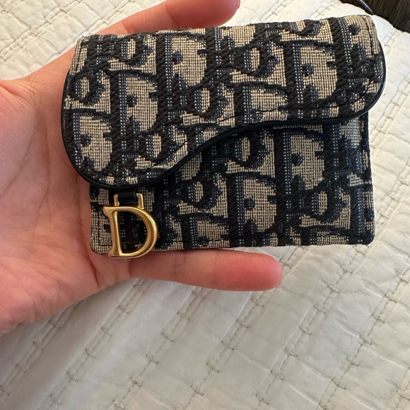 SADDLE CARD HOLDER BLUE DIOR OBLIQUE JACQUARD - Picture 5 of 8